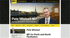 Desktop Screenshot of petewishartmp.com
