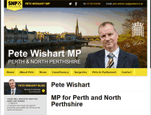 Tablet Screenshot of petewishartmp.com